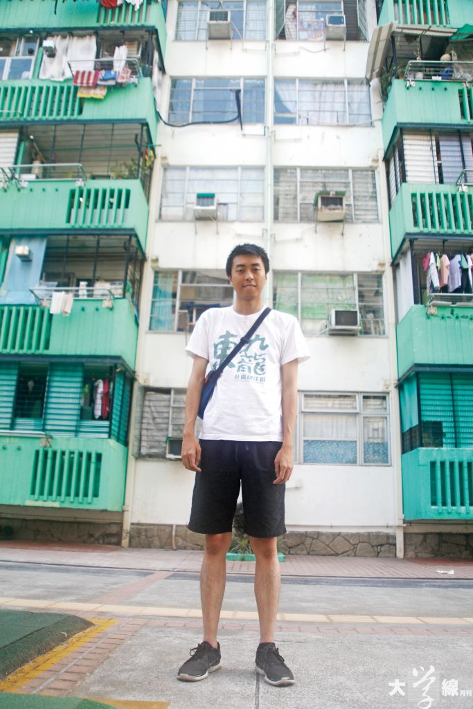 陳澤滔在和樂邨長大，他的家人至今仍在這裡居住。（黃靄兒攝）