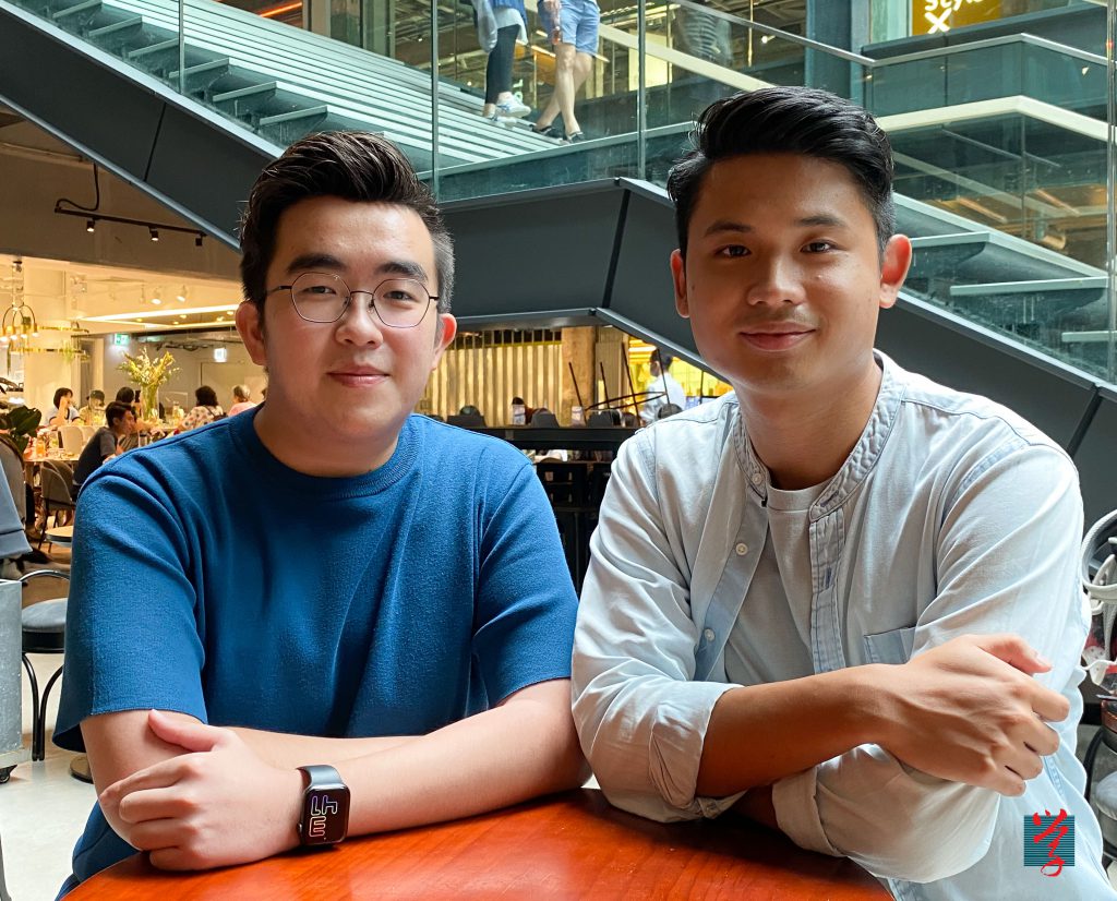 Toby Leung（左）和Toby Chan（右）秉著搏盡無悔的心態做好頻道。（黃詩慧攝）