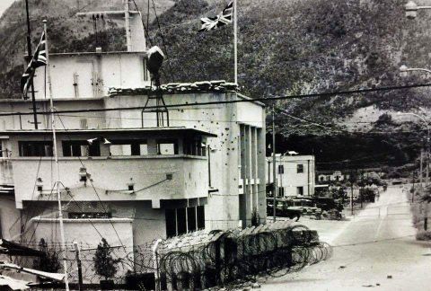 1967年沙頭角警署 彈孔
